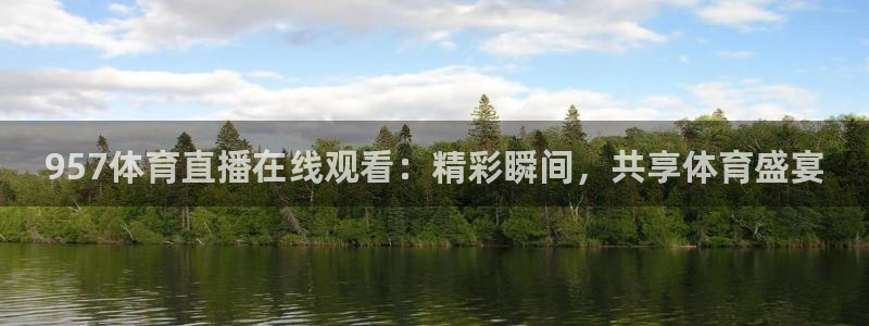 957体育直播在线观看：精彩瞬间，共享体育盛宴